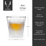 Glacier Double Walled Chilling Whiskey Glass