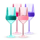 Stemmed Wine FREEZE Cooling Cup in Tinted, Set of 4