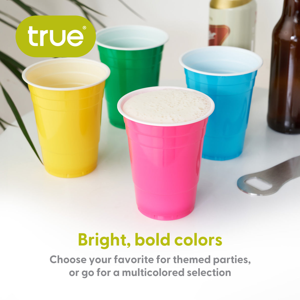 Party 16 oz Plastic Cups in Assorted Neon, 24ct