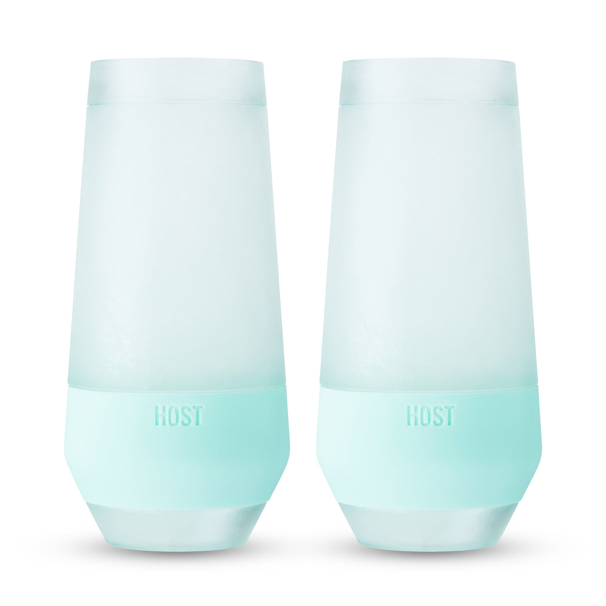 Champagne FREEZE Cooling Cup in Tinted Seafoam, Set of 2