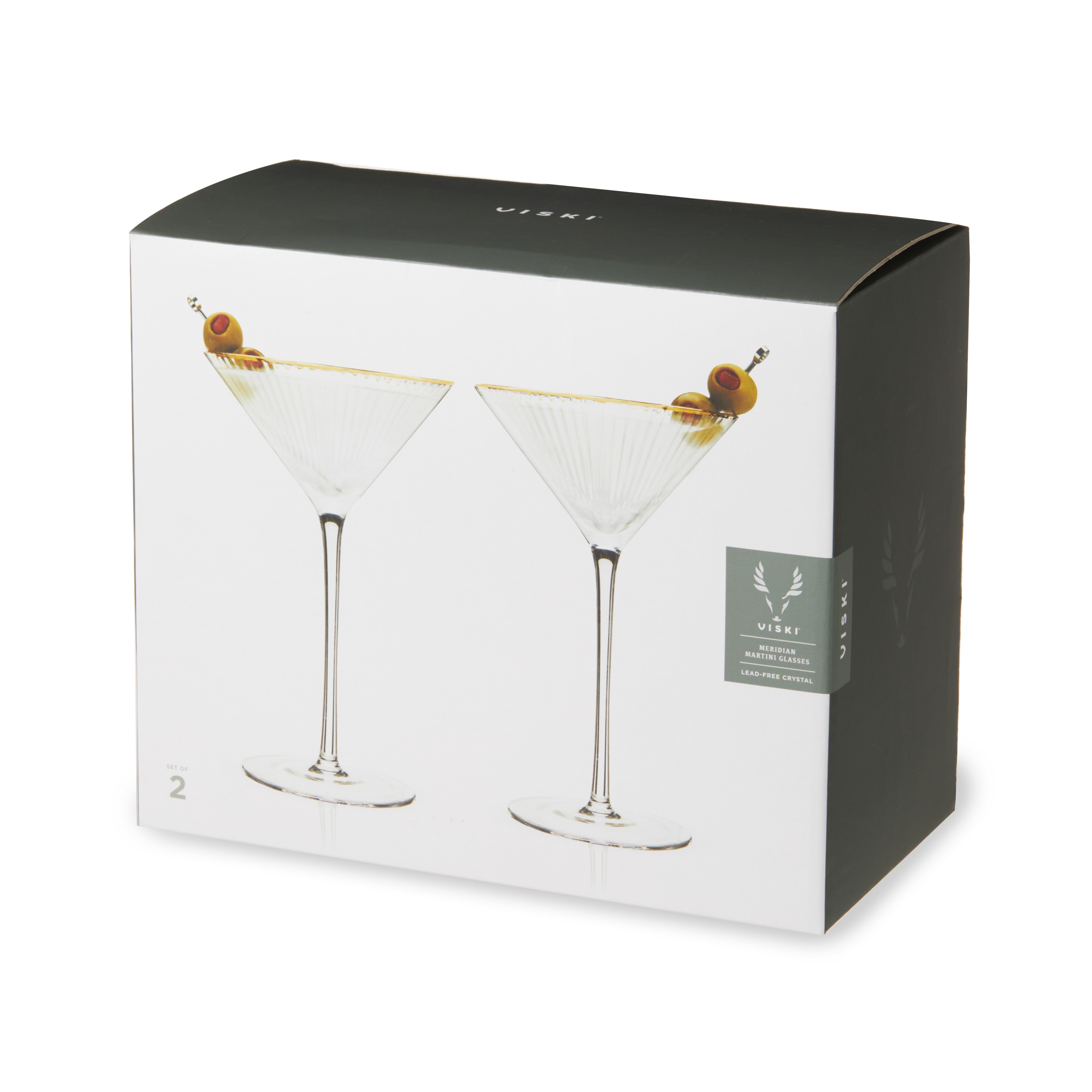 Meridian Crystal Martini Glasses Set of 2 - Thumbnail 5