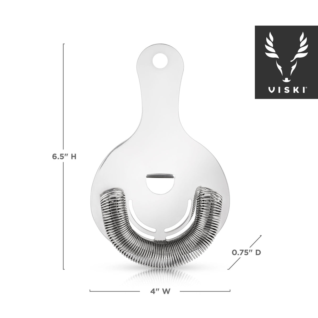 Harrison Hawthorne Strainer in Stainless Steel