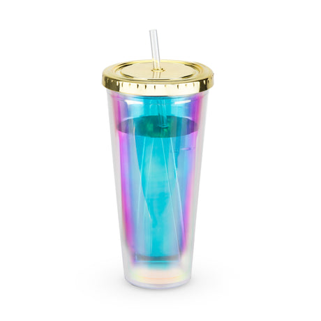 Glam Double Walled Tumbler in Iridescent