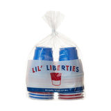 Party 1.75 oz Lil’ Liberties Mini Plastic Shot Cups in Red, White & Blue, Set of 20