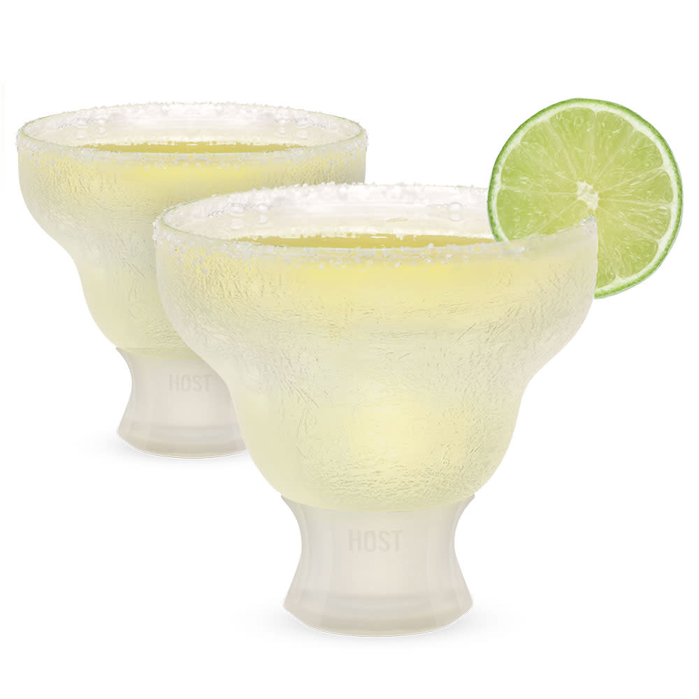 Glass FREEZE Margarita Cooling Cup, Set of 2