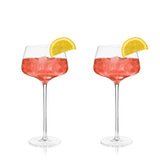 Raye Crystal Angled Amaro Spritz Glasses, Set of 2