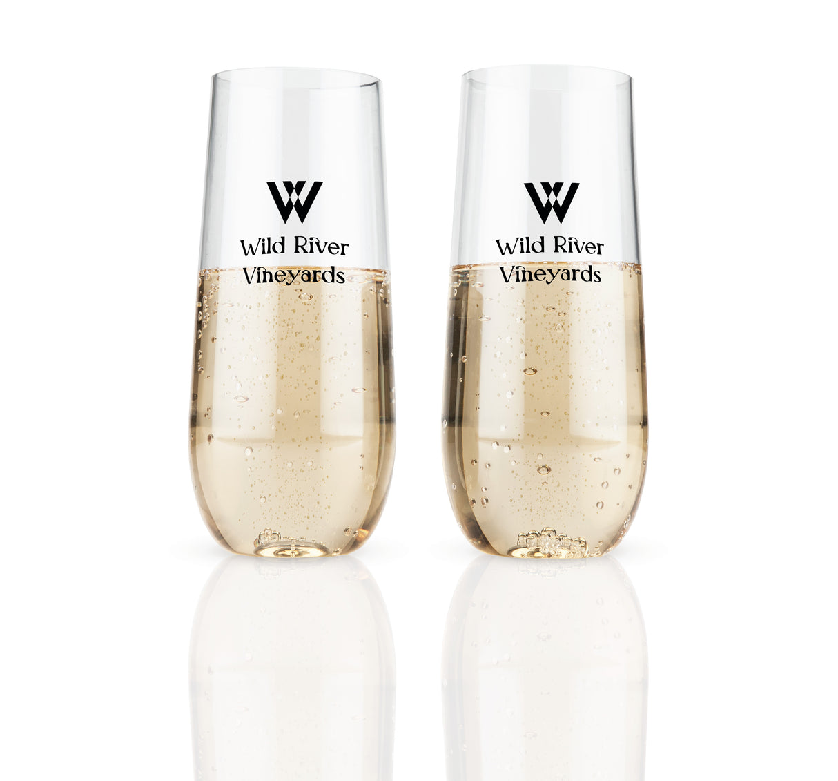 Flexi Stemless Champagne Flutes, Set of 2