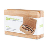 Keepsake 2-Piece Bamboo Wine Accessory Gift Set