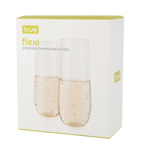 Flexi 8 oz Stemless Champagne Flute, Set of 2