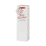 Feliz Navidad Single Bottle Wine Bag