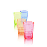 Party HotShots 1.5 oz Plastic Shot Glasses in Assorted Colors, 8ct