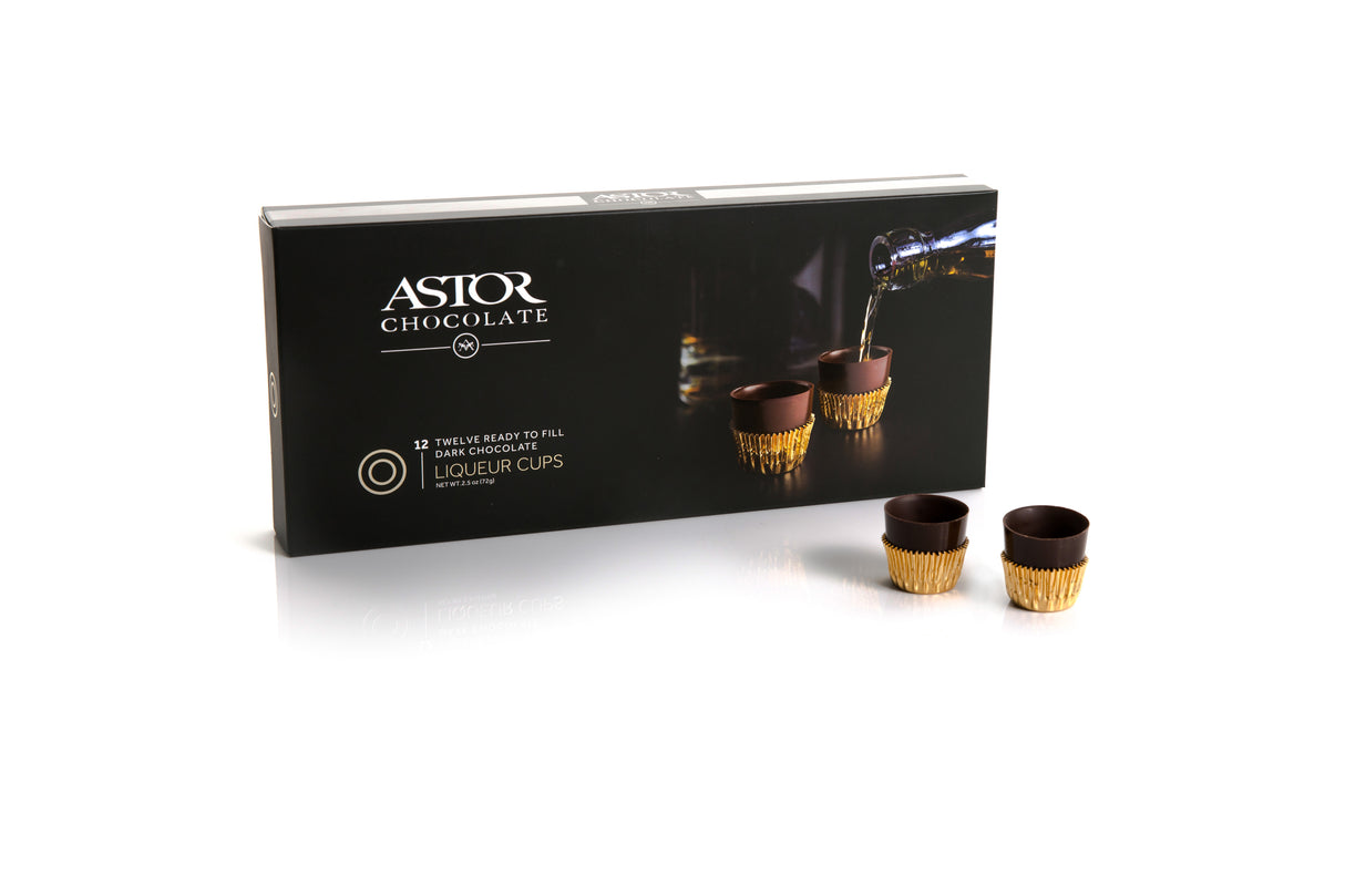 Astors Chocolate Liqueur Cups, Set of 12