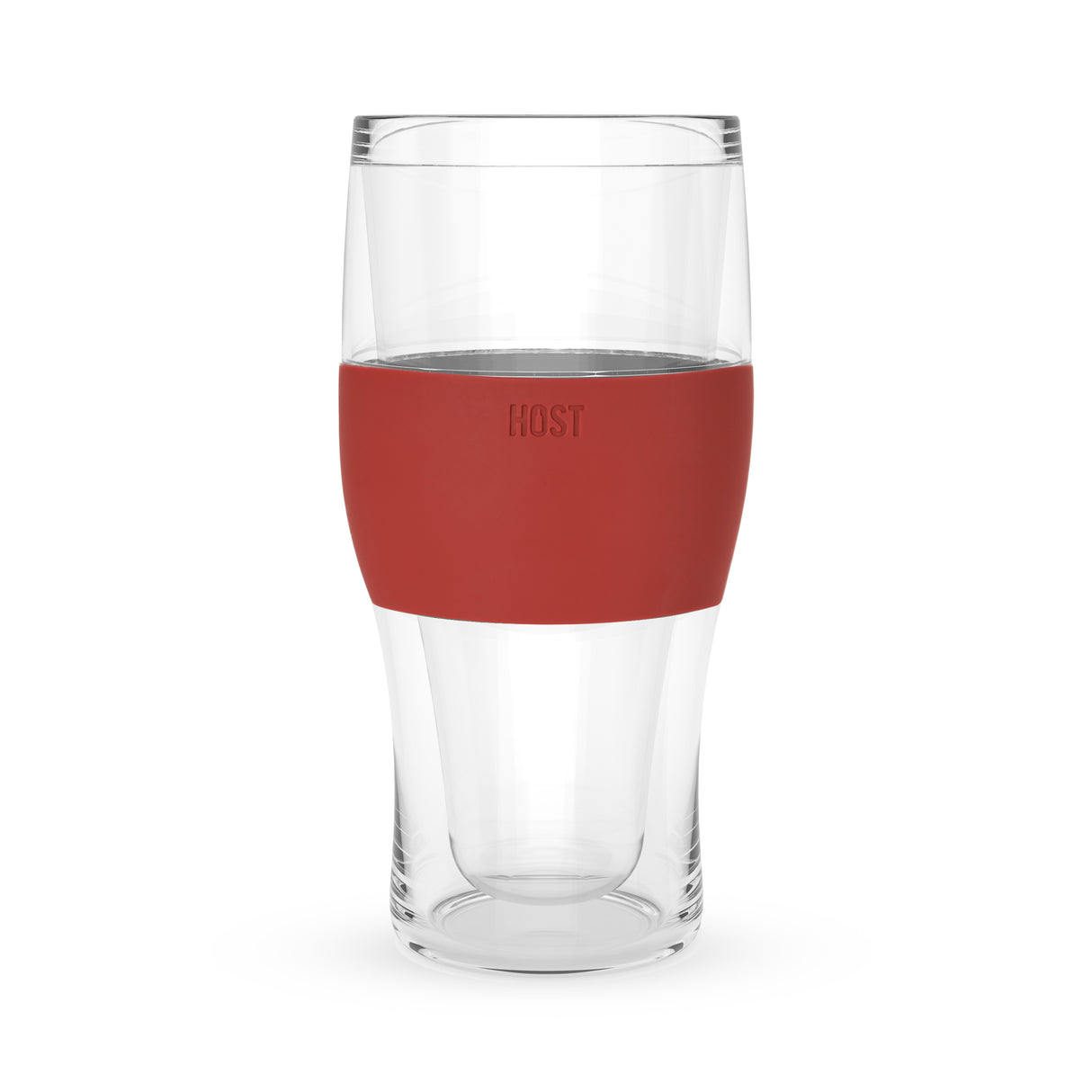 Beer FREEZE Cooling Cup in Crimson Red, Set of 2