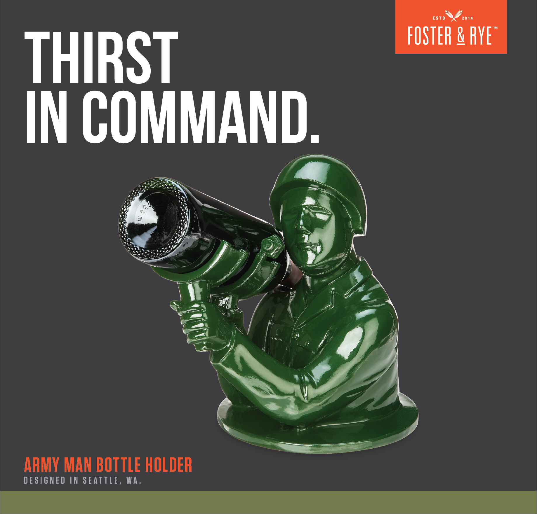 Army Man Bottle Holder - Thumbnail 4