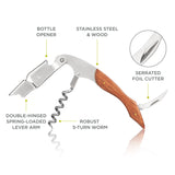 Sommelier Professional Corkscrew with Wood Handle