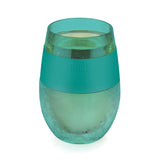 Wine FREEZE Cooling Cup in Tinted Green