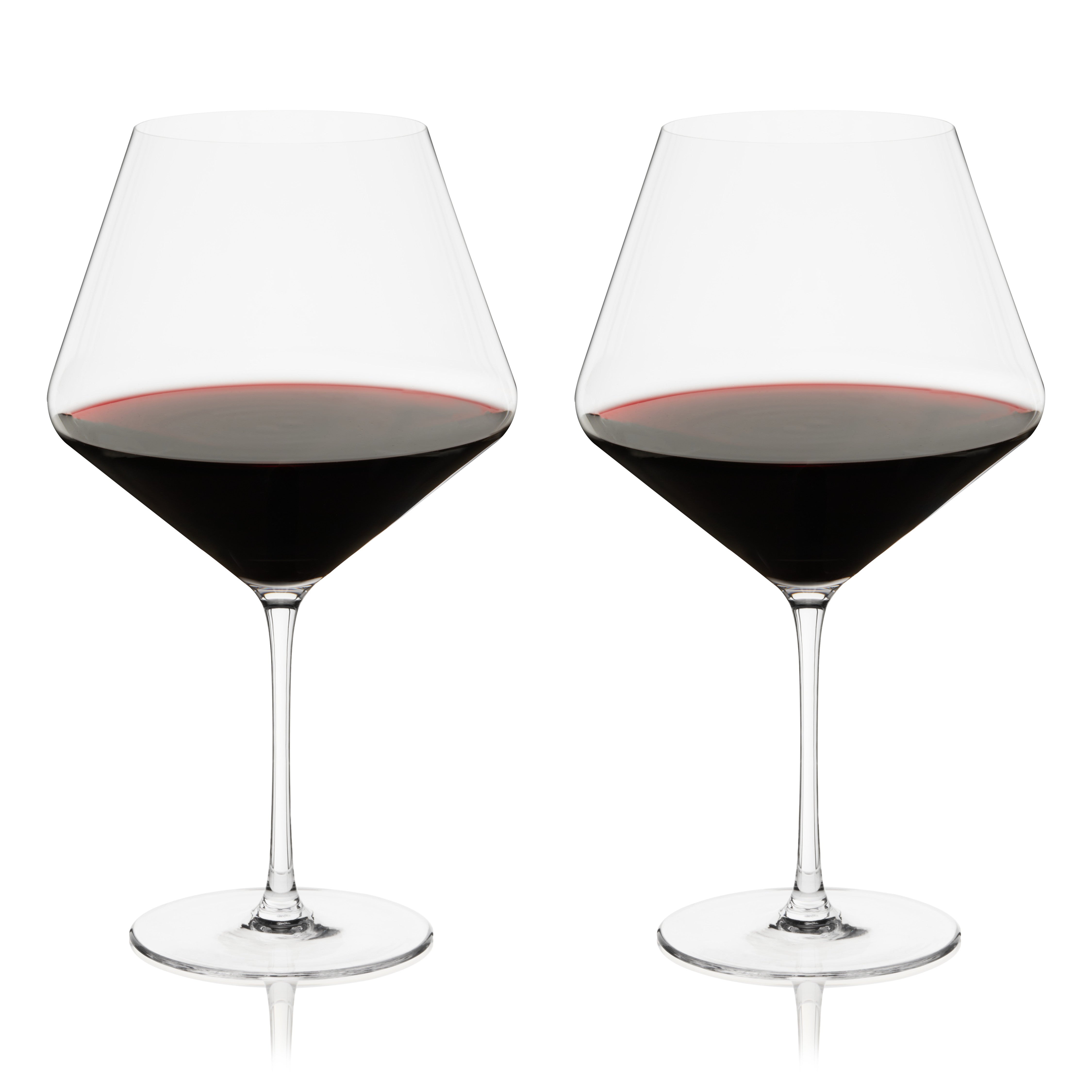 Liminal Burgundy Wine Glasses, Set of 2 - Thumbnail 3