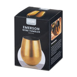 Stemless Wine Tumbler in Gold