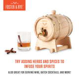 Whiskey Barrel Drink Dispenser