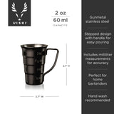 Warren Stepped Jigger in Gunmetal