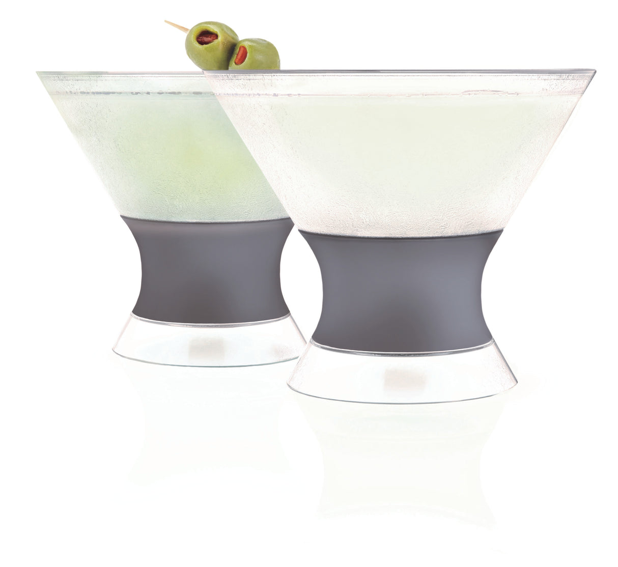 Martini FREEZE Cooling Cup in Gray, Set of 2