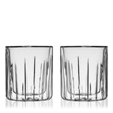 Double Walled Rocks Glasses, Set of 2