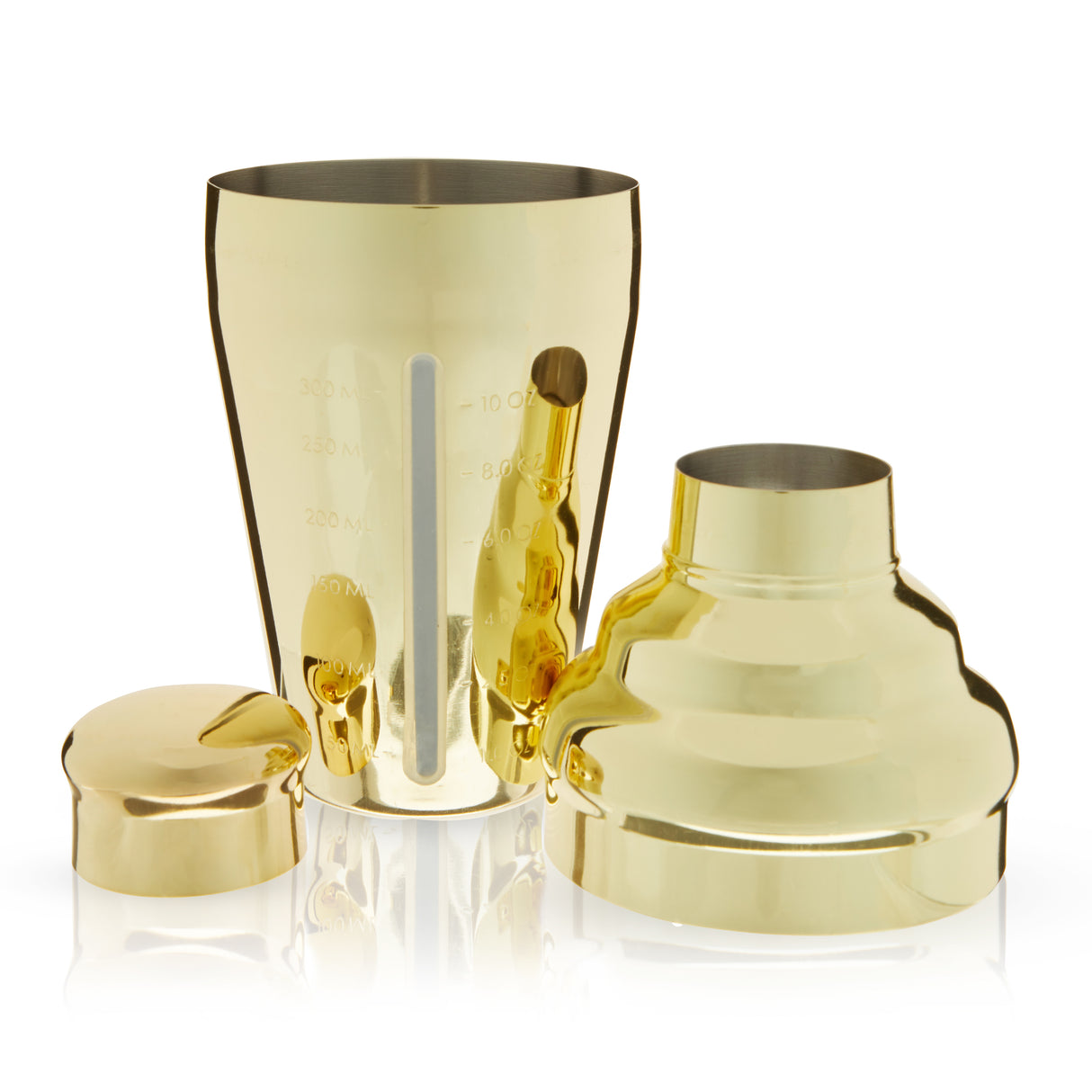 Belmont Measured Cocktail Shaker in Gold