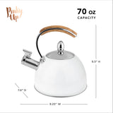 Presley Tea Kettle in White