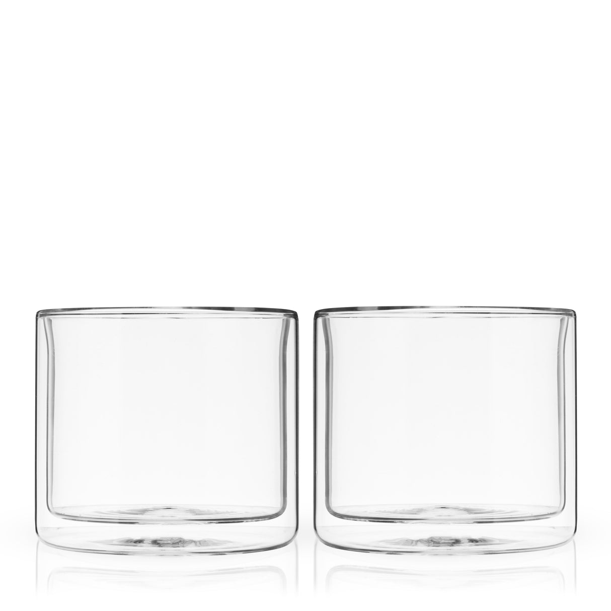 Double Walled 7 oz Old Fashioned Glasses, Set of 2