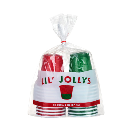 Party 2 oz Lil Jollys Mini Plastic Shot Cups, Set of 20