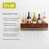 Rustic Wine Shelf