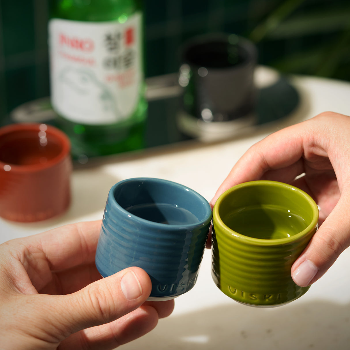 Soju Ceramic Cups, Set of 4