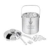 Double Walled Stainless Steel Ice Bucket with Tongs