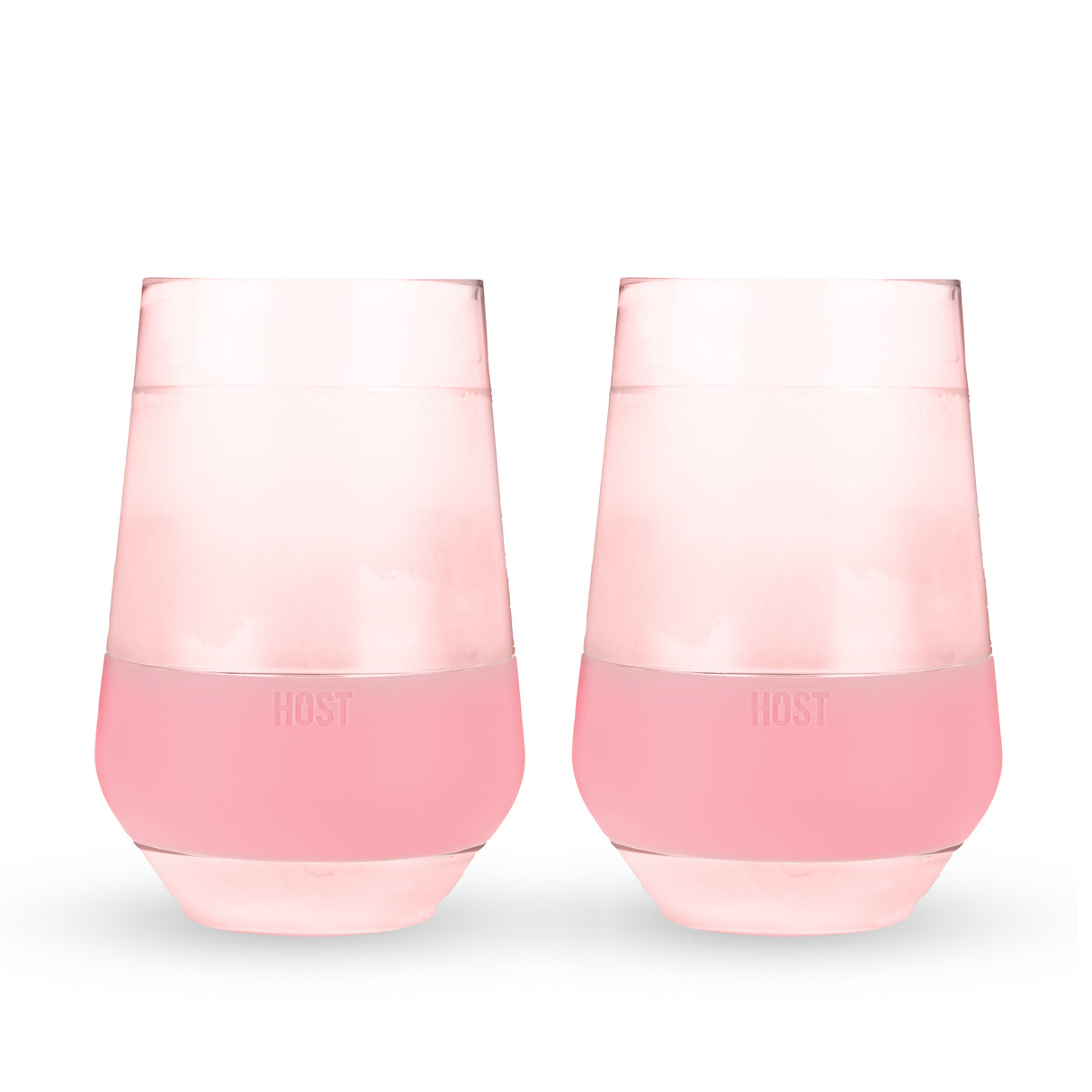 Wine FREEZE XL Cooling Cup in Tinted Blush, Set of 2