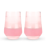 Wine FREEZE XL Cooling Cup in Tinted Blush, Set of 2