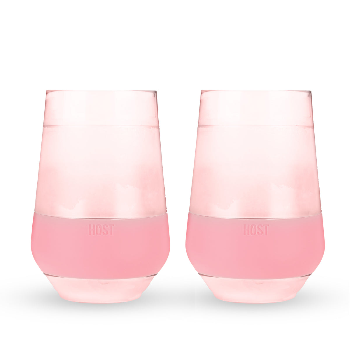 Wine FREEZE XL Cooling Cup in Tinted Blush, Set of 2