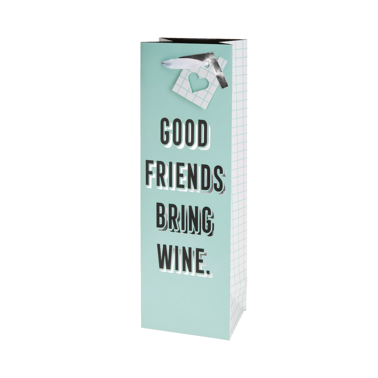 Friends Bring Wine Single Bottle Wine Bag