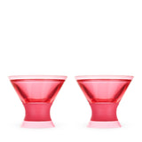 Martini FREEZE Cooling Cup in Punch Pink, Set of 2