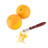 Viski Professional Citrus Zester with Acacia Wood Handle