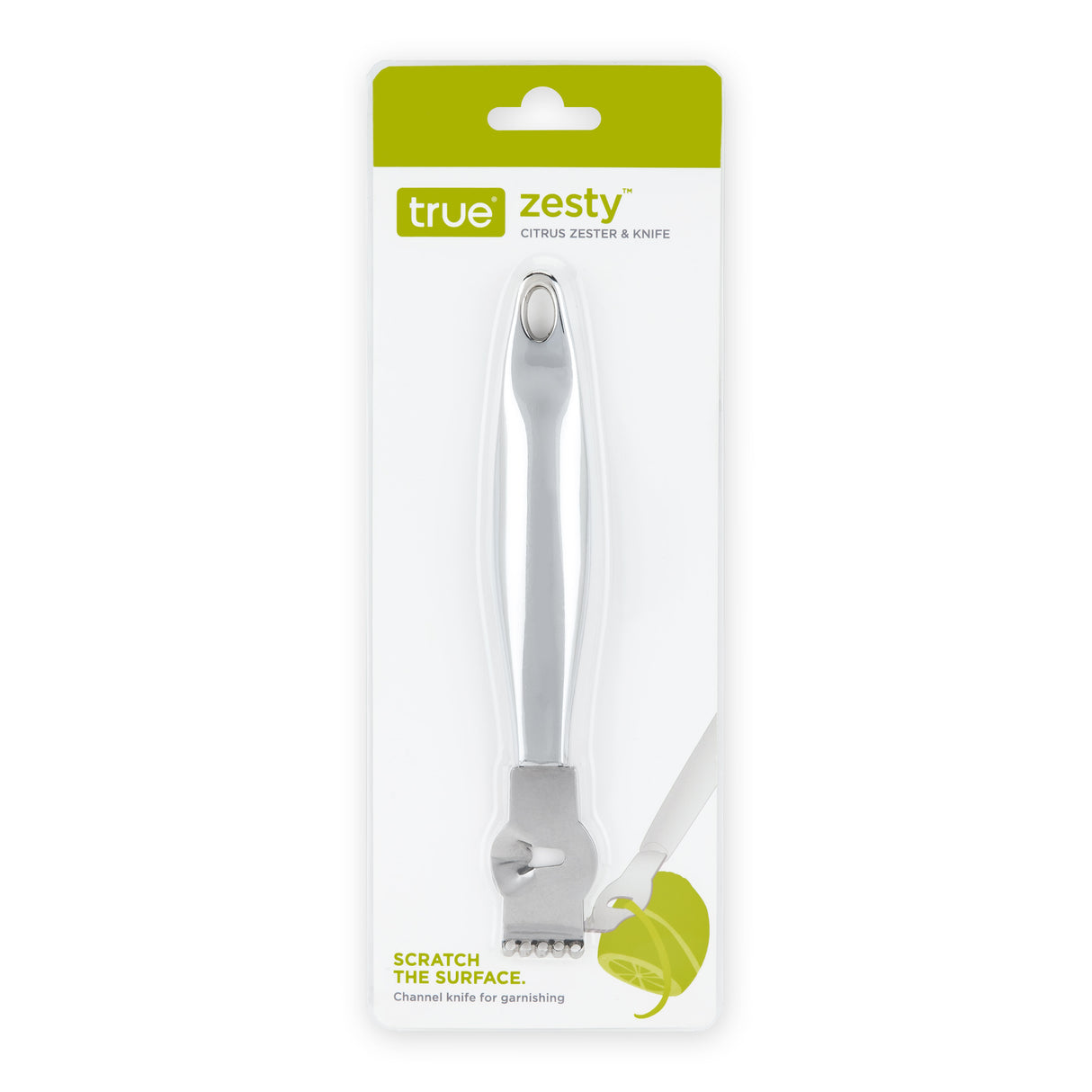 Zesty Citrus Zester & Channel Knife in Stainless Steel