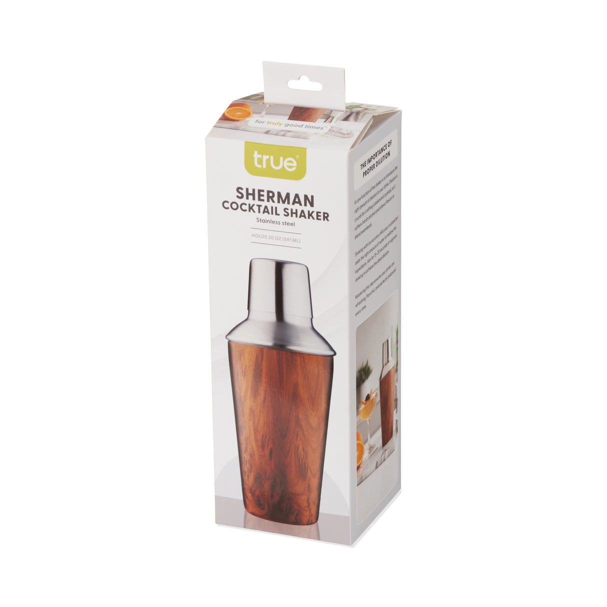 Wood Pattern 20 oz Cocktail Shaker