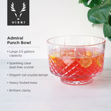 Admiral Crystal Punch Bowl