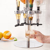 Liquor Tap 4-Bottle Liquor Dispenser Stand