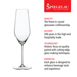 Style Champagne Flute Glass, Set of 4