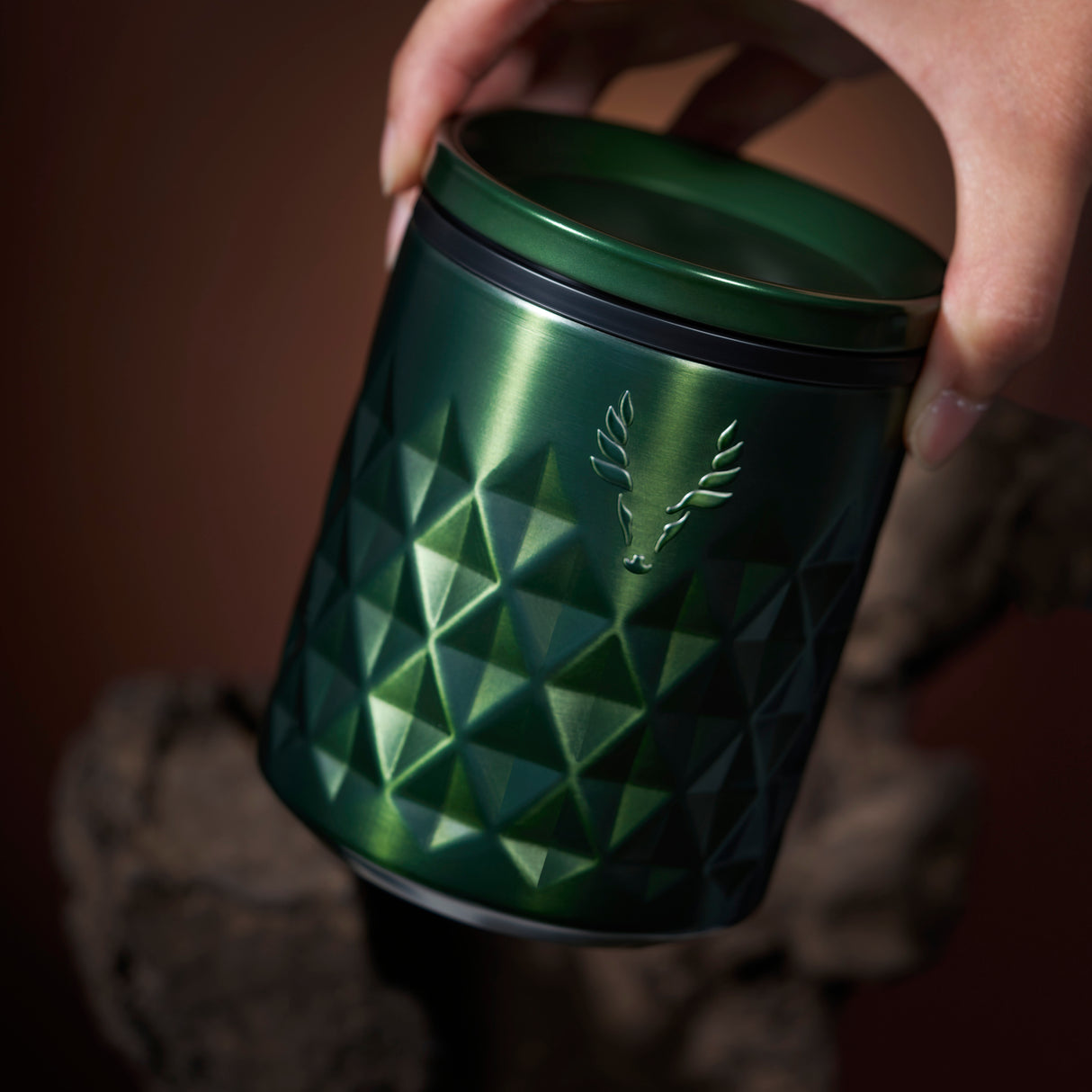 Paragon Stainless Steel Rocks Tumbler in Satin Green