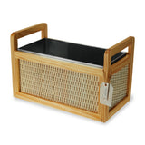 Rattan & Wood Beverage Tub