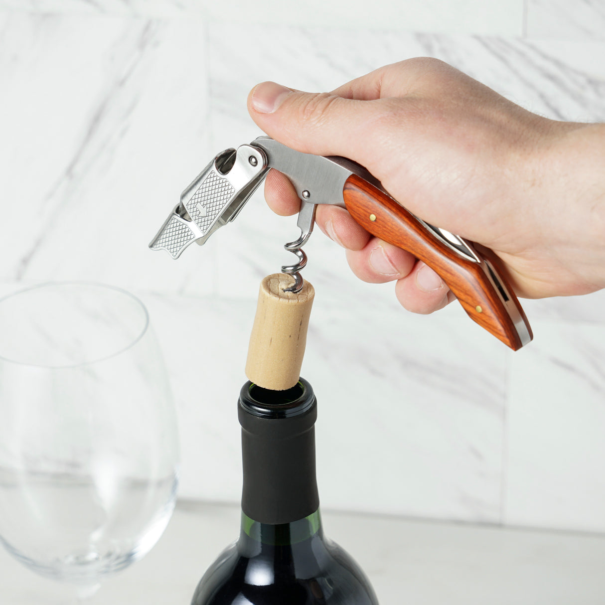 Sommelier Professional Corkscrew with Wood Handle