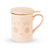 Annette Hello Beautiful Ceramic Tea Infuser Mug