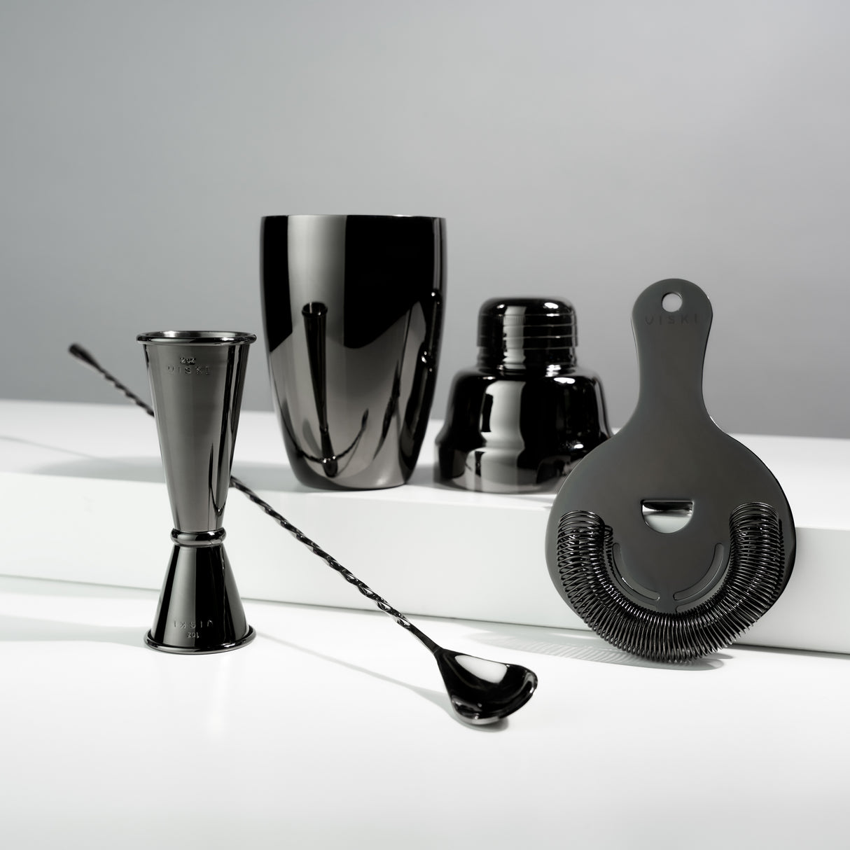 Warren 4-Piece Barware Set in Gunmetal