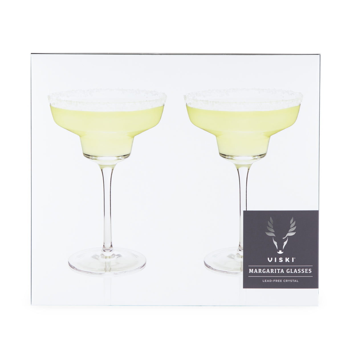 Raye Crystal Angled Margarita Glasses, Set of 2